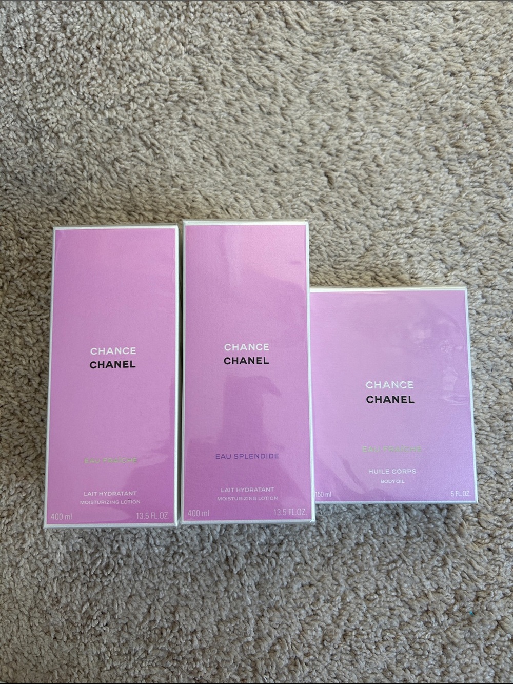 Chanel Chance body lotions & body oil